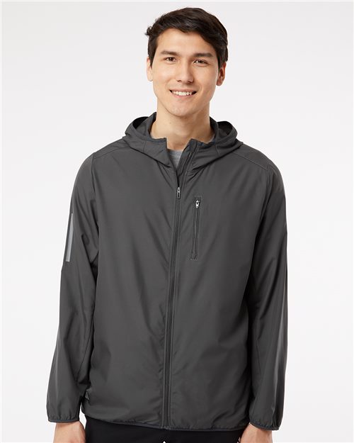 Hooded Full-Zip Windbreaker - DTF Print Canada