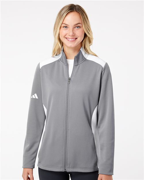 Women's Textured Mixed Media Full-Zip Jacket - DTF Print Canada