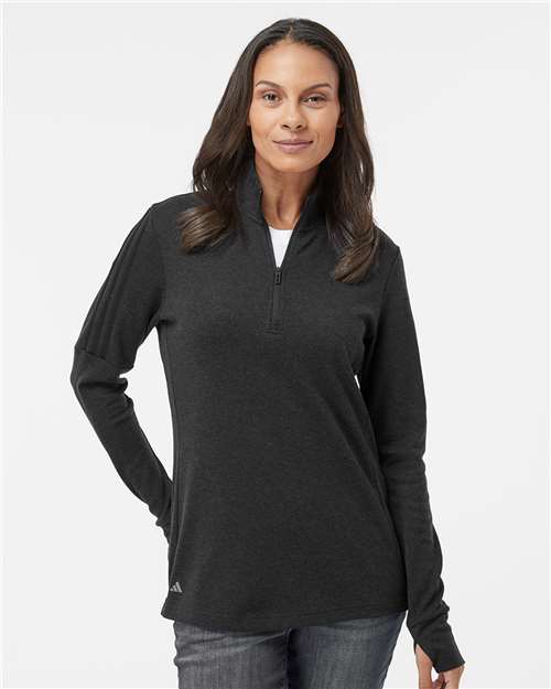 Women's 3-Stripes Quarter-Zip Pullover Sweater - DTF Print Canada