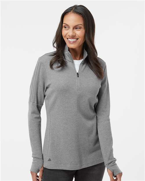 Women's 3-Stripes Quarter-Zip Pullover Sweater - DTF Print Canada