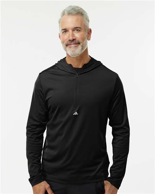 Men's Lightweight Performance Quarter-Zip Hooded Pullover - DTF Print Canada