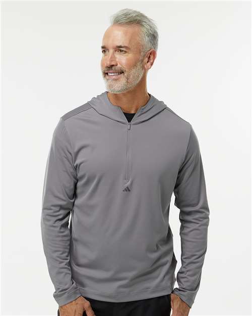 Men's Lightweight Performance Quarter-Zip Hooded Pullover - DTF Print Canada