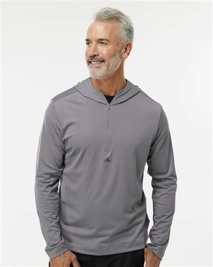 Men's Lightweight Performance Quarter-Zip Hooded Pullover - DTF Print Canada