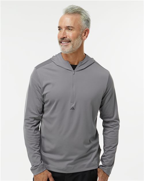 Men's Lightweight Performance Quarter-Zip Hooded Pullover - DTF Print Canada