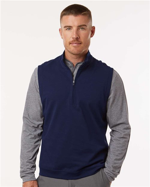 Men's Club Quarter-Zip Vest - DTF Print Canada