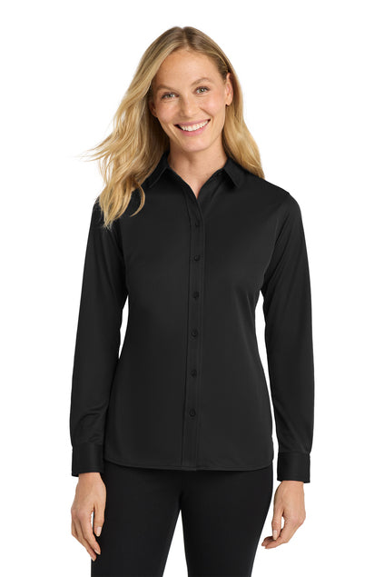 Women's Dimension Knit Dress Shirt - DTF Print Canada