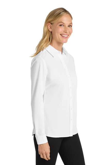 Women's Dimension Knit Dress Shirt - DTF Print Canada