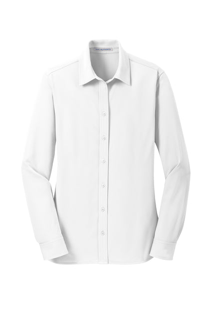 Women's Dimension Knit Dress Shirt - DTF Print Canada