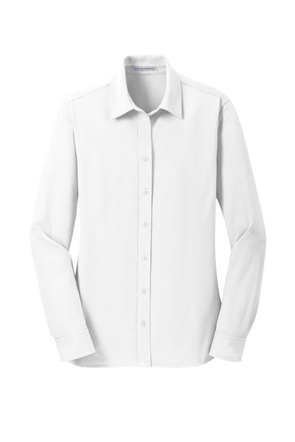 Women's Dimension Knit Dress Shirt - DTF Print Canada