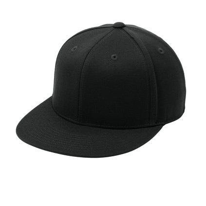 Black baseball cap on a white background