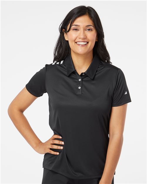 Women's 3-Stripes Shoulder Polo - DTF Print Canada
