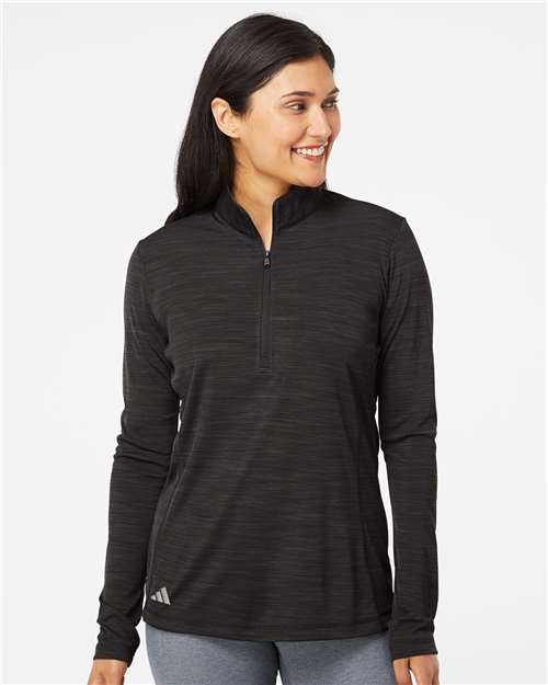 Women's Lightweight Mélange Quarter-Zip Pullover - DTF Print Canada