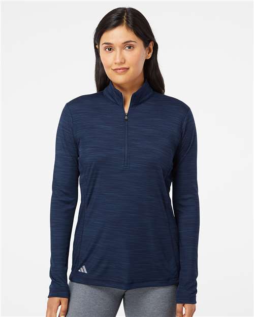 Women's Lightweight Mélange Quarter-Zip Pullover - DTF Print Canada