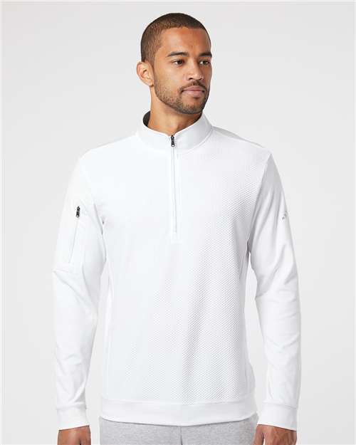 Men's Performance Textured Quarter-Zip Pullover - DTF Print Canada
