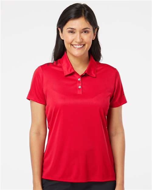 Women's 3-Stripes Shoulder Polo - DTF Print Canada