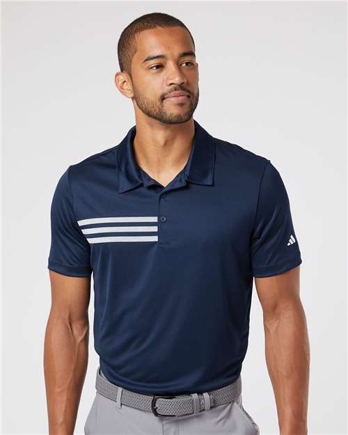 Men's 3-Stripes Chest Polo - DTF Print Canada