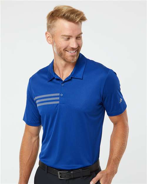 Men's 3-Stripes Chest Polo - DTF Print Canada