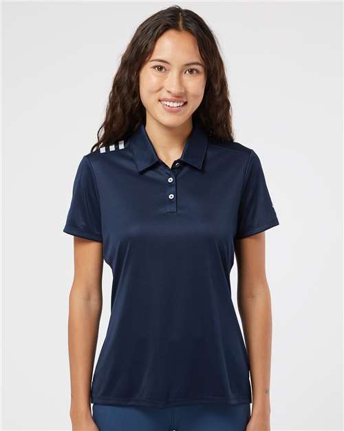 Women's 3-Stripes Shoulder Polo - DTF Print Canada