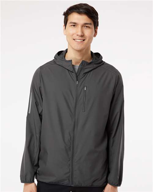 Hooded Full-Zip Windbreaker - DTF Print Canada