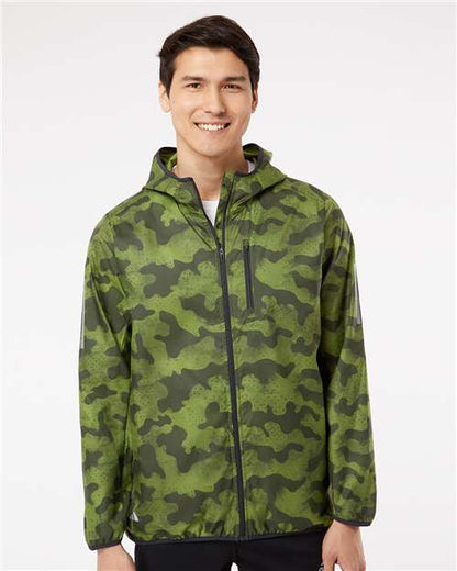 Hooded Full-Zip Windbreaker - DTF Print Canada