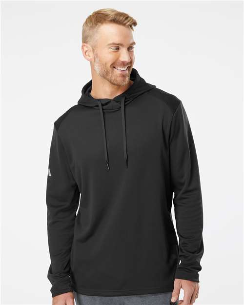 Men's Textured Mixed Media Hooded Sweatshirt - DTF Print Canada