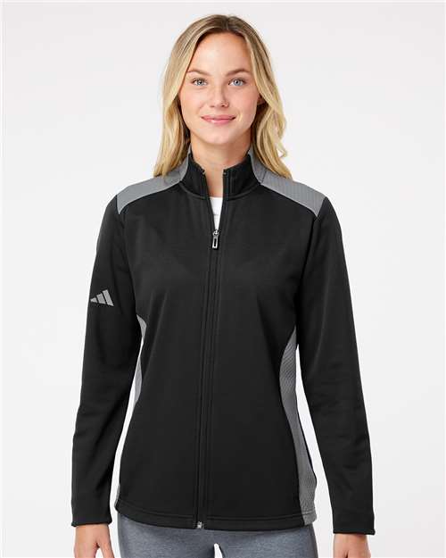 Women's Textured Mixed Media Full-Zip Jacket - DTF Print Canada