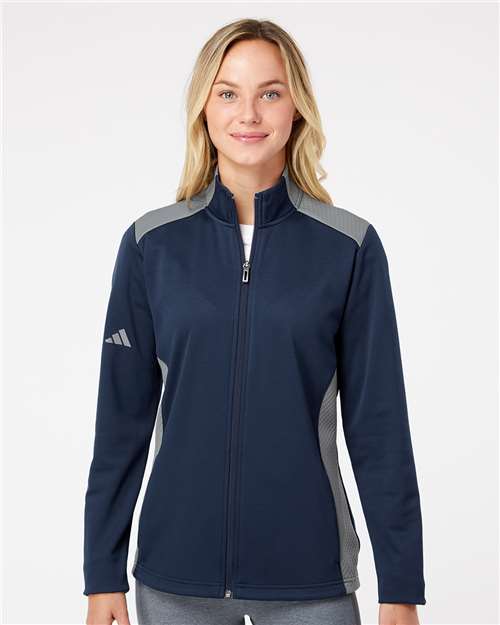 Women's Textured Mixed Media Full-Zip Jacket - DTF Print Canada