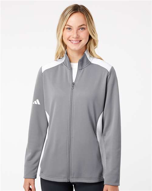 Women's Textured Mixed Media Full-Zip Jacket - DTF Print Canada